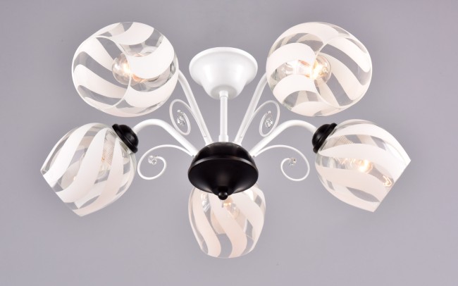 Светильник "Дабке" РС20993 WT+BK/5C Светильник "Дабке" РС20993 WT+BK/5C