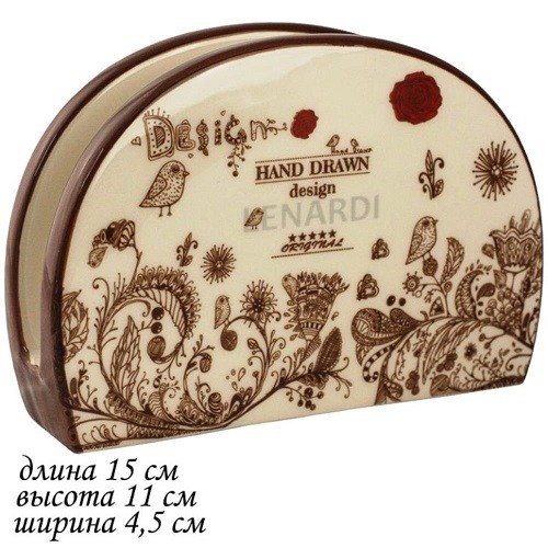 Салфетница 15х11х4,5 см ПТИЧИЙ ДВОРИК 110386