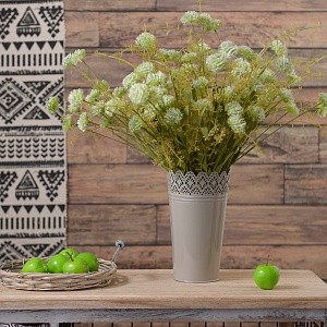 Кашпо коричневое резное L YJ18-535-1