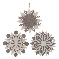 Украшение новогоднее "Снежинка" СОЛЮКС 754678 L15 W0,6 H15,5 см