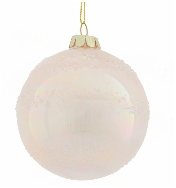 Украшение новогоднее "Шар" 8см,  стекло 753383