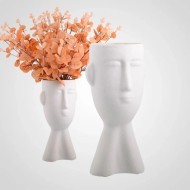 Ваза Mat Faces XL HY3679бел