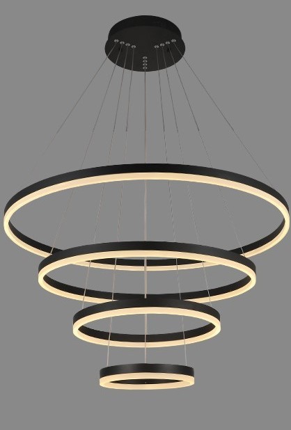 Люстра 5205/250+400+600+800 BK 262W 3000K-6500K