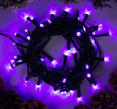 Гирлянда "Нить" 5м,  50 LED, фиолетовый 3556767