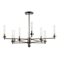 Люстра потолочная СОНЕКС 5275/10C CLASSI LN23 черный хром E14 10*40W 220V KAMILLA