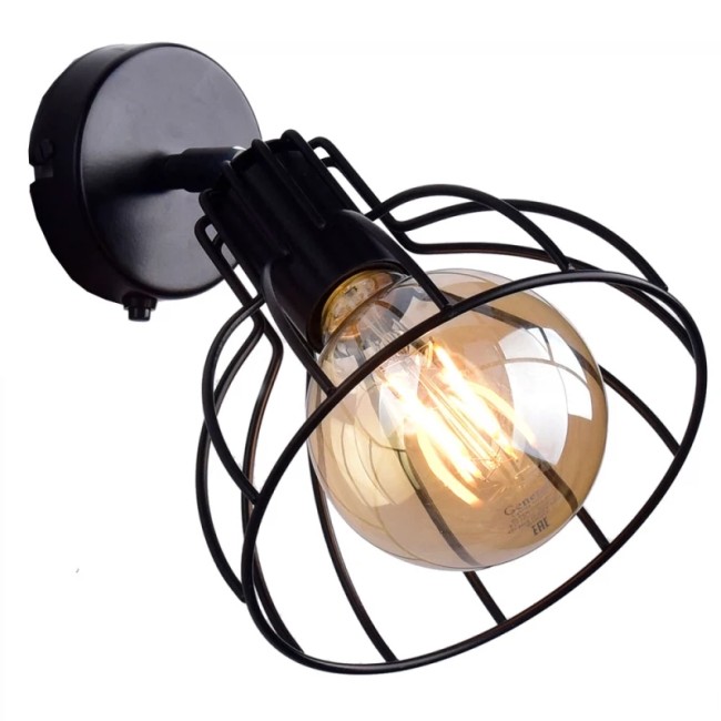 Бра "Нубия" РС21077 BK+CR/1W