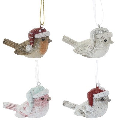 Украшение новогоднее "Птичка", L6,5 W3,5 H4,5 см 752684