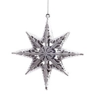 Украшение новогоднее "Звезда", L13 W5 H13 см 808046