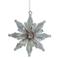 Украшение новогоднее "Снежинка", L11 W3,5 H11,5 см 779698