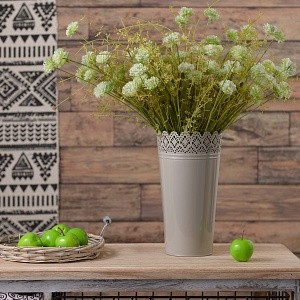 Кашпо коричневое резное XL YJ18-536-1