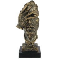 Фигурка декоративная "Лицо" 765269 L14 W12 H33 см