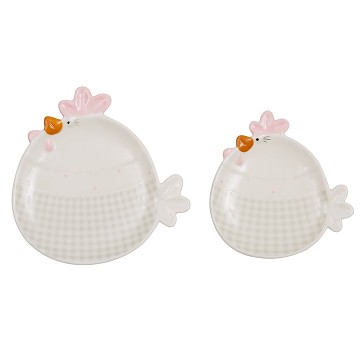 Декоративное блюдо Benny 380338 белый, керамика,18х19х3 см