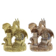 Фигурка декоративная в стекл.шаре "Дракон", D 4.5 см, L13 W9 H17 см 794532