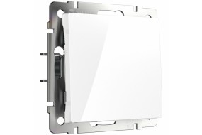 Выключатель одноклавишный белый W1110001 Выключатель одноклавишный белый W1110001