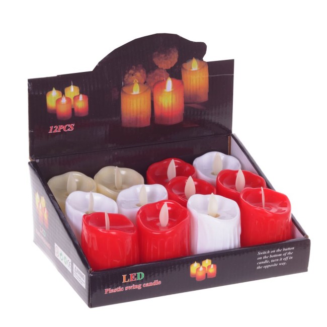 Изделие декоративное "Свеча" 726734 с подсветкой L16 W16 H8,5 см