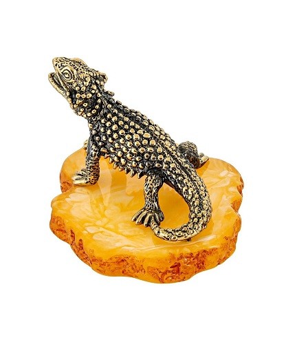 Сувенир "Ящерица", бронза 1041