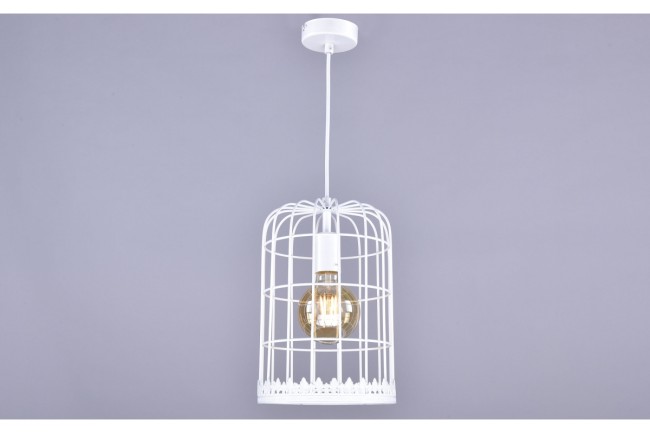 Светильник подвесной РС21179 WT/1P "Клетка"