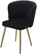 Стул МОНЕ ZIZI 521 Черный, велюр / Золотой каркас (от 2-х штук) 480M05732