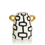 Декоративная вазочка Tomika, белый, керамика, 12х12.5 см 398120