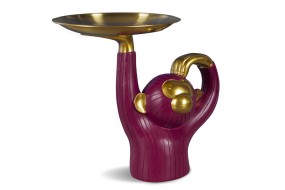 Декоративная статуэтка в виде обезьяны MY-D113 (красная)