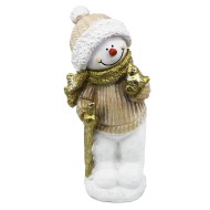 Снеговик с птичкой Н-38см  20176 НФ068