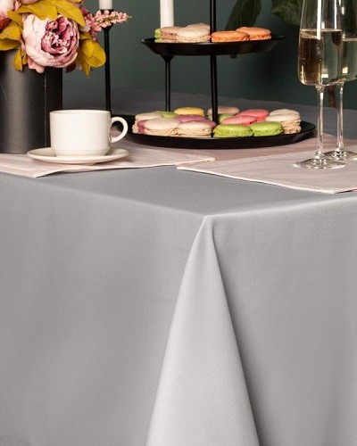 Скатерть Серенити (серая) 140х180 СК-СНс-140х180
