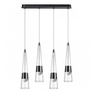 Люстра 5044/42L L-VISION ODL24 301 глянц.темн.хром/прозрачный/металл/стекло LED 42W 3000K 4167Лм LUM