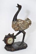 Фигура декор."Страус с часами" ГРИН КАНТРИ 103759-3 h26/20
