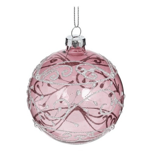 Украшение новогоднее "Шар", 8см, стекло 779136