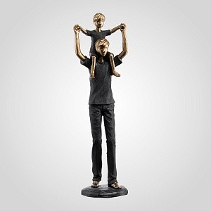 Интерьерная Декор Фигура "Папа с малышом" (Полистоун) BH80214BH