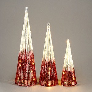 Набор елок с Подсветкой S5008-WH/RE