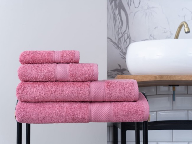 Полотенце Однотонное 70X140 Miranda Soft Сухая Роза 8680943039521