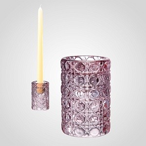 Подсвечник 2В1 pink S 00403