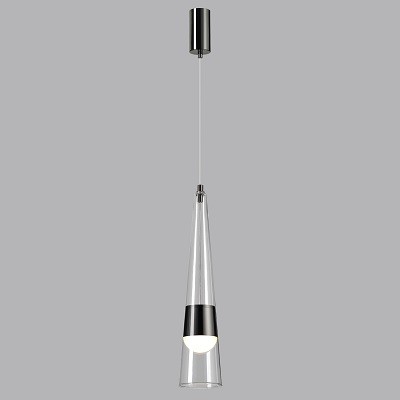 Подвес 5044/12L L-VISION ODL24 301 глянц.темн.хром/прозрачный/металл/стекло LED 12W 3000K 1334Лм LUM