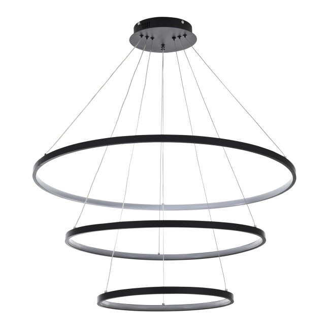 Подвесной светильник ЛЕДФОЮ LED4U L5053-80-60-40 BK (ГЕЛ)