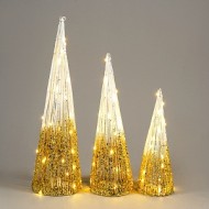 Набор елок с Подсветкой S5008-WH/GO