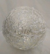 Шар 20 см (свет) сереб. XM-8162B 73130