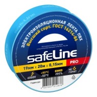 Изолента SAFELINE 19/20 ПВХ ,синяя, арт.9371