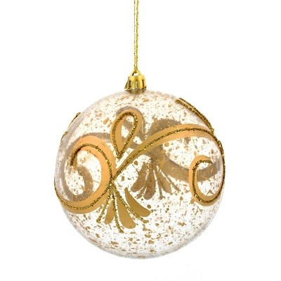 Украшение новогоднее Шар "Золотое напыление" Набор из 12шт D10 см, L43,5 W33 H11 см 744621