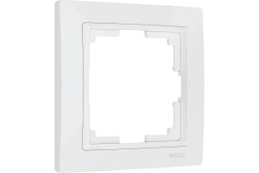 Рамка из пластика на 1 пост Snabb Basic белый W0012001