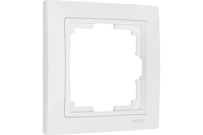 Рамка из пластика на 1 пост Snabb Basic белый W0012001