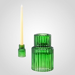 Подсвечник Переверни Меня зеленый 00391