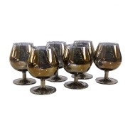 Набор 6 бокалов для бренди, 250 мл "Радуга Черное золото" RNCHZ1740