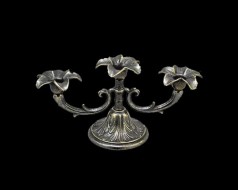 Канделябр на 3 свечи "Цветок" AL-80-379-ANT