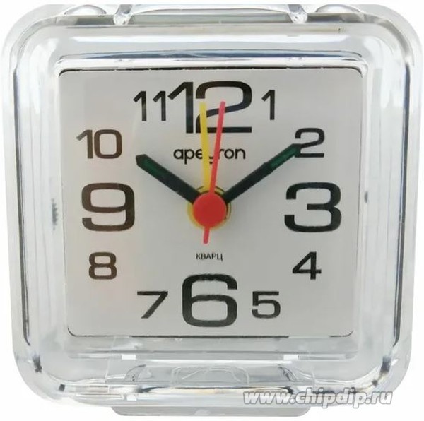 Часы настольные PLT20-001 квадрат 80*80*40 пластик плавный ход Часы настольные PLT20-001 квадрат 80*80*40 пластик плавный ход