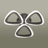 Люстра потолочная 4572/42CL LEDIO LN21 017 черный ДУ + LampSmart LED 42W 3000-6000К RHEA