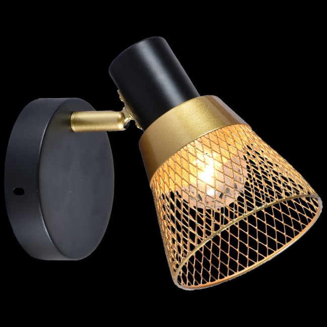 Светильник настенный 05966-0.8-01 GOLD+BK