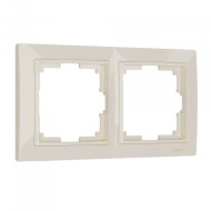 Рамка из пластика на 2 поста Snabb Basic слоновая кость W0022003