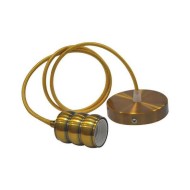 Патрон декоративный ХОРОЗ 021-009-0001 E27 1м золото Патрон декоративный ХОРОЗ 021-009-0001 E27 1м золото