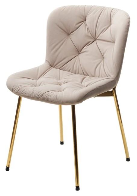 Стул MILAN 505-7 Капучино, без "пальчиковый" / золотой каркас 629M05110 (от 2-х шт)